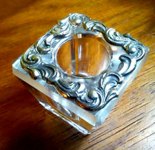 Christoph Widmann Pforzheim Kerzenhalter Silber 835 Glas Jugendstil antik