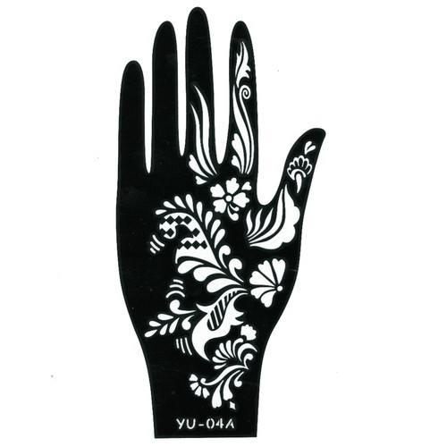 Henna tattoo schablone - tattoo, hand