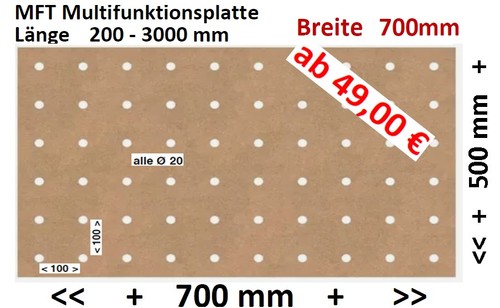 Lochrasterplatte 130 80 cm - ,