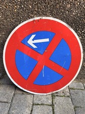 Verkehrsschild - Absolutes Halteverbot 60 x 60 cm  / Original