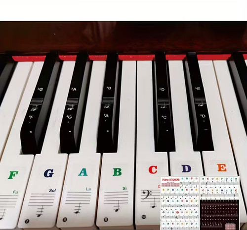 Piano klaviernoten sticker - piano,