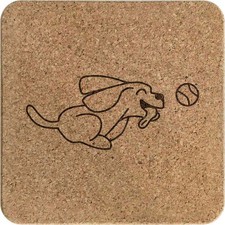 Quadratischer Korkuntersetzer