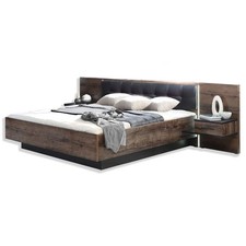 Bettanlage - Eiche-schwarz -