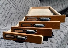 Original Schublade Holz Steckschriftkasten Druckerei Holzschublade - 4 verfügbar