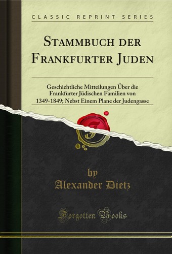 Stammbuch der frankfurter - stammbuch,
