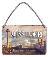  ''Düsseldorf'' 18x12cm Blechschild