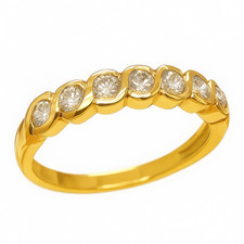 18K Gelbgold Memoire Ring 750