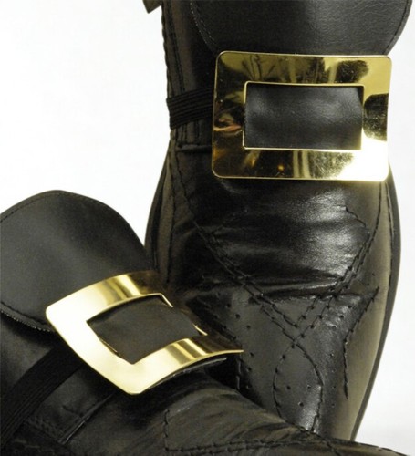 Goldene schuhschnallen paar - goldene,