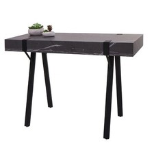 B-Ware Konsolentisch MCW-L54, Telefontisch, Metall 75x100x40cm Marmor-Optik grau