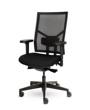 Vier schwarze hochwertige Bürostühle von Havic – neuwertig!