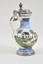 Norddeutscher fayencekrug mit - fayencekrug,