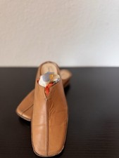 Laura Bellariva Echtleder-Mules | Made in Italy | Cognac | Gr. 36,5