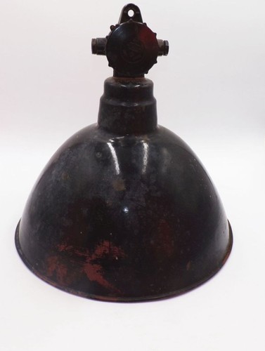 Alte email fabriklampe loft - email,