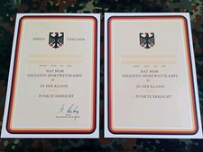 Bundeswehr Blanko Ehrenurkunde