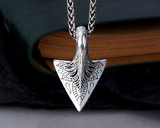 B37 Anhänger Axt Speerspitze Wikinger 925 Sterlingsilber