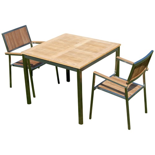 Gartengarnitur edelstahl teak - gartengarnitur,