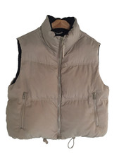 FB Sister Weste Steppweste Damen Gr. M Außen Beige Innen Schwarz Guter Zustand