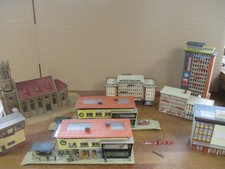 Vollmer H0 Gebäude Set 8-tlg. Div. Häuser Bahnhof Kirche u.a. ohne OVP C915