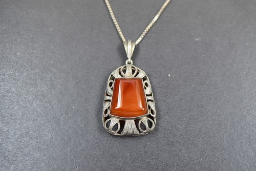 Art deco anhänger silber - art,