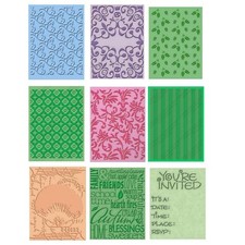 1 Embossing-Folder Hintergrund C6 Prägeschablone Provocraft Cuttlebug