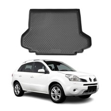 Kofferraummatte Kofferraumwanne für Renault Koleos 2008-2016 Gummi TPE Schwarz