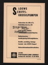 LÜNEBURG, Werbung 1961, Loewe