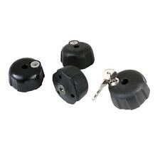 Rändelmutter Knebelmutter Handrad M8 Mutter abschließbar 4er Set mit Schloss