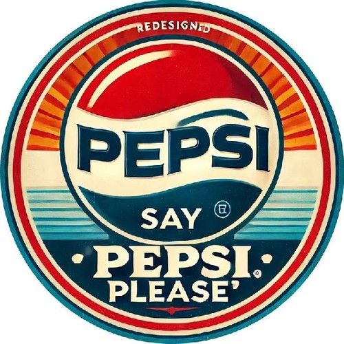 Blechschild rund pepsi cola - blechschild,