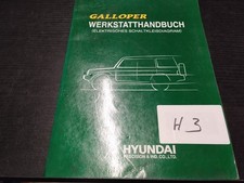 H3 Hyundai Werkstatthandbuch Galloper Elektrisches Schaltkreisdiagram ab 06/1997