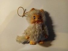 Monchhichi - -eine schöne ältere Puppe -ca.   7 cm groß  -weisse Affe-