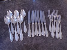 Edles Silberbesteck Wellner Mozart Vorspeise für 6 Personen 18 Teile Silber 90er