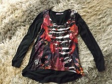 DESIGUAL;LONGSHIRT;TUNIKA;PAILLIETTE;GLITZER;GR.S;NEUWERTIG;TOLL!!!