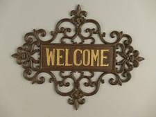 Shabby Wandschild  Antik Eisen