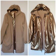 ATTRAIT Damen  Wendejacke + Kapuze Glanz Regenjacke Regen Jacke Mantel 42/ M