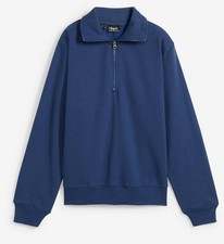 Sweatshirt mit Troyer-Kragen