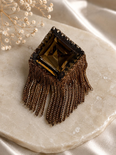 Designer brosche bronze mit - brosche,