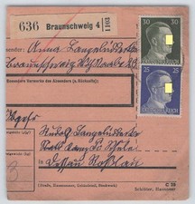 Deutsches Reich Paketkarte