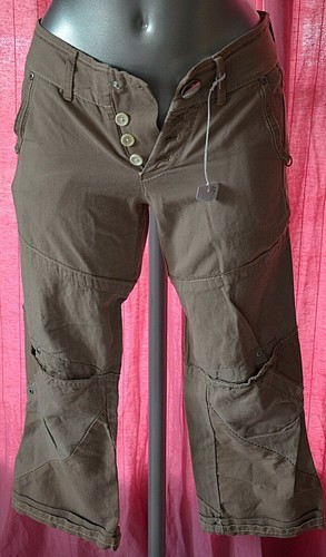 Leinen hose braun - leinen,