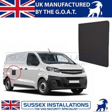 Für Vauxhall (Opel) Vivaro (ab 2019) Seitenladetürsicherung, Reparaturschild, Blech