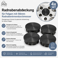 4x 56mm Nabendeckel