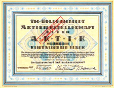 Th. GOLDSCHMIDT AG Essen historische Aktie 1922 Degussa Evonik Chemie W. Poetter