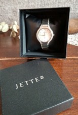 JETTE - Armbanduhr - Uhr - Silber - Strasssteine