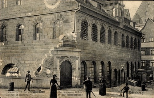 Nürnberg fleischbrücke - ak, nürnberg,