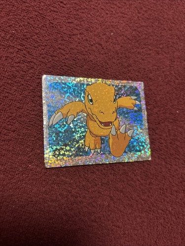 Agumon digimon glitzer sticker - digimon,