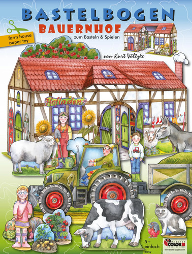 Bauernhof basteln aus - , papier