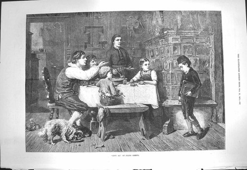 Alter antiker druck 1871 - alter,