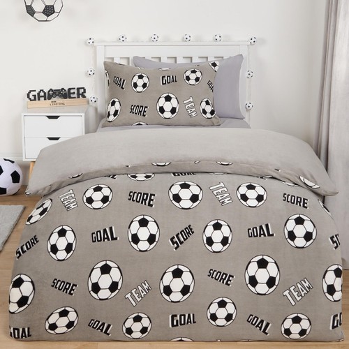 Fußball fleece bettbezug - fleece,