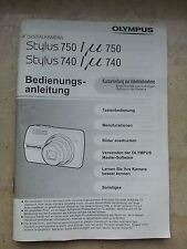 Bedienungsanleitung für Digitalkamera OLYMPUS Stylus µ (mju) 740, Deutsch