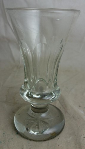 Antiker schwerer glas becher - schwerer,