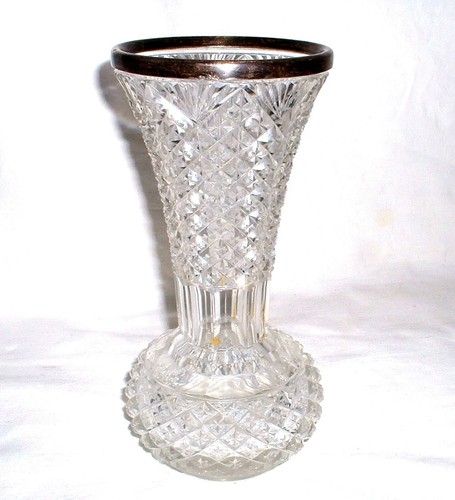 Beschliffene kristall vase - beschliffene,